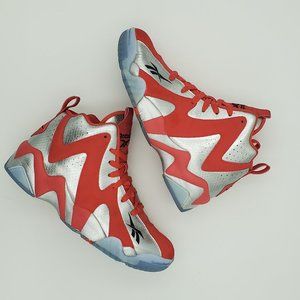 Reebok | Kamikaze 2 Mid | Red/Silver | 2013 | Size 8.5